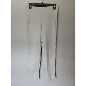 Equestrian Women's Size Small Ankle Pull On Pants Light Gray
